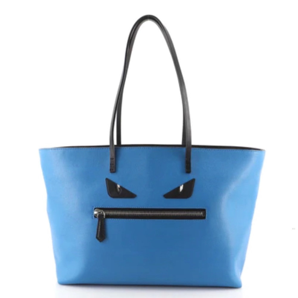 Fendi monster tote in blue